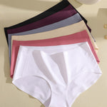 FINETOO 6 Pack Womens Seamless Underwear Full Coverage No Show Hipster Panties Sexy Stretchy Invisible Briefs Bikini Lingerie