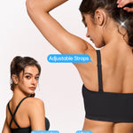 OEAK Bralettes for Women with Support Comfortable Wireless Bras Seamless Bralette No Underwire Bra Cute Everyday Tshirt Bras Black M