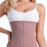 Sonryse 023ZL Fajas Colombianas Reductoras y Moldeadoras Open Bust Tummy Control Compression Waist Cincher Shaper for Women Cocoa X-Small