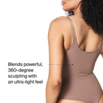 SPANX SPANXsculpt Power Series Thong Bodysuit - Soft, Seamless Shapewear for Women - Adjustable Straps - With Snap Closure - Cafe Au Lait - 1X