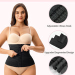 Gotoly Waist Trainer for Women Corset Shapewear Tummy Control Faja Body Shaper Postpartum Segmented Waist Cincher(Black,Large)