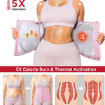 Nebility Waist Trainer for Women Corset Shapewear with Zipper Sweat Waist Trimmer Faja Body Shaper Workout Waist Cincher (Pink, Medium)