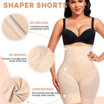 Werena Tummy Control Shapewear Shorts for Women Seamless High Waisted Body Shaper Shaping Underwear Girdle Panties(A1# Medium Control Nude, Medium)