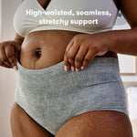 Frida Mom Postpartum Underwear, Disposable C-Section Panties, High-Waist, Seamless, Stretch Support for C-Section Recovery, Size Regular (28"-42"), Pack of 8