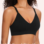 HBselect Wireless Bras for Women No Underwire, Women Comfortable Bras Seamless Padded Bras Everyday Sports Tshirt Bra