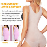REYEOGO Shapewear Bodysuit for Women Tummy Control Butt Lifter Panty Hi-Waist Trainer Stomach Body Shaper Slimming Girdles(Beige, Small)