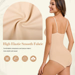 Irisnaya Nude Bodysuits Cami Double lined beige Body suits Tops for Women