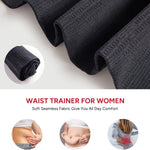 Nebility Waist Trainer for Women Corset Shapewear Tummy Control Segmented Waist Cincher Postpartum Faja Body Shaper with Adjustable Strap(Black,XX-Large)