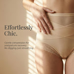 newnice Women High Waisted Underwear: Tummy Control Lace Briefs Full Coverage Breathable Panties for Postpartum 4-Pack (CA/US, Alpha, Medium, Regular, Regular, Black, Black, Beige, Coffee)