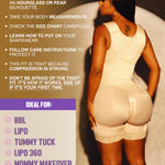 Snatched Body Stage 2 Faja with Bra | BBL Body Faja Post-Op & Everyday Shapewear | Fajas Colombianas Moldeadoras Post Surgery Beige 2XL