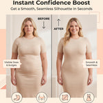 SHAPERMINT Tummy Control Shapewear - Body Shaper Tummy Control Boyshort, Body Shaper for Women, Plus Size Shapewear Black
