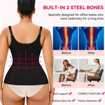 Gotoly Waist Trainer Corset for Weight Loss Sport Body Shaper Tummy Fat Burner(M Fits 24.4-27.5 Inch Waistline, Black)
