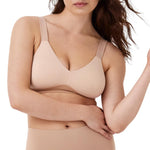 SPANX Smooth Bra-Llelujah! Unlined Bralette - Comfortable Support - Wire-Free Bra - Hosiery Back Smoothing - Dig-Free Straps - Chestnut Brown - Medium