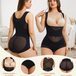 Irisnaya Body Shaper for Women Tummy Control Shapewear Bodysuit Seamless Faja Colombian Butt Lifter Waist Trainer Girdles (Black, Small)
