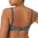 Lilyette by Bali Women's Plunge Into Comfort Keyhole Minimizer Bra, Silver Lining, 34D