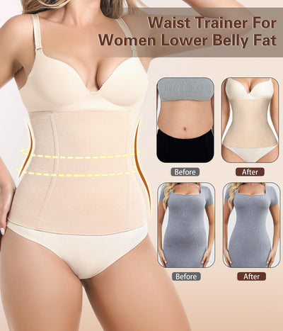 sellto Waist Trainer for Women Tummy Control Postpartum Recovery Belt Waist Cincher Body Shaper