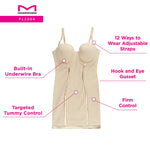 Women’s Convertible Slip With Built In Bra & Anti-Static Fajas Shapewear FL2304