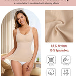 Lynclare Shapewear Tank Tops with Built in Bra Camisole for Women Body Shaper Tummy Control Womens Compression Top Nude S