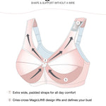 Glamorise Magic Lift Wire-Free Minimizer Bra, 36G, Pale Pink