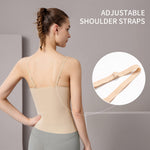 Women's Fit Camisole with Built in Bra - Spaghetti Straps Camis Tank with Chest pad One-Piece Cut Seamless (M, A-Style-Complexion)