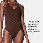 SPANX SPANXsculpt Power Series Thong Bodysuit - Soft, Seamless Shapewear for Women - Adjustable Straps - Snap Closure