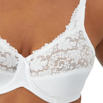 Lilyette Women's Microfiber Minimizer, White,34D