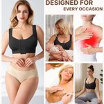 BRABIC Black Post Surgery Compression Bra Mastectomy Bra Posture Surgical Bra Breast Augmentation Post op