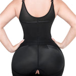 Sonryse 096 Colombian Faja Post Surgery Compression Shapewear Garment After Liposuction for Women Colombian Postpartum Shapewear Black L