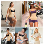 Nebility Women Waist Trainer Corset Zipper Vest Body Shaper Cincher Tank Top with Adjustable Straps (S, Beige)