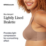 SPANX Smooth Bra-Llelujah! Lightly Lined Bralette - Wire-Free - Comfortable Support - Wireless Bra - Dig-Free Straps - Cafe Au Lait - Medium