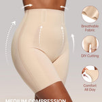 Vertvie Tummy Control Shapewear Shorts for Women Butt Lifting Body Shaper Shorts High Waisted Seamless Girdles Under Dress(Nude,Medium)
