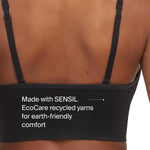 SPANX SPANXsmooth EcoCare Seamless Shaping Longline Bralette - Comfortable Everyday Bralette - Women's Bra with No Underwire - Very Black - Medium
