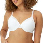 Maidenform Womens Comfort Devotion Underwire Bra, Full Coverage Convertible T-shirt Bras, White, 36B US