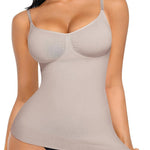 FeelinGirl Womens Tank Top Shapewear Tummy Control Tops Slimming Cami Tank Seamless Compression V Neck Camisole