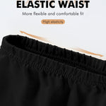 MANCYFIT Pettipant Half Slip for Women Bloomers 12-18" Inseam Wide Leg Lace Pajama Pants Black XX-Large