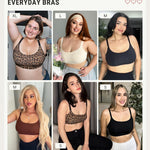 FeelinGirl Bralettes for Women Wireless Seamless Bras, No Underwire Unlined Comfort Buttery Soft Bras for Sleep, Loung, Everyday, Brown, M