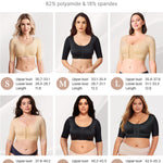 BRABIC Shaper Tops for Women Arm Compression Post Surgery Front Closure Bra Tank Top Shapewear (Black, 2XL)