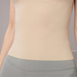 Women's Fit Camisole with Built in Bra - Spaghetti Straps Camis Tank with Chest pad One-Piece Cut Seamless (M, A-Style-Complexion)