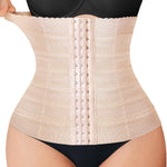 Nebility Womens' Waist Trainer Tummy Control Waist Cincher Slim Body Shaper (Beige, XS)
