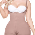 Sonryse 096 Colombian Faja Post Surgery Compression Shapewear Garment After Liposuction for Women Colombian Postpartum Shapewear Cocoa 2XL