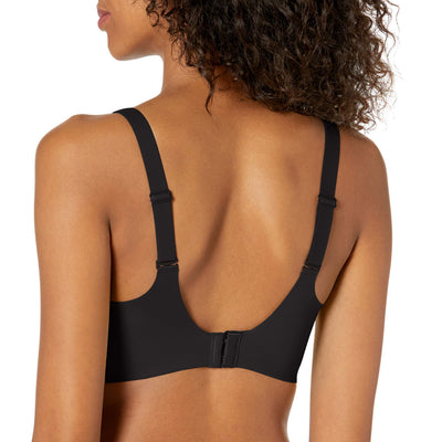 Bali Women's Comfort Revolution EasyLite Back Close Wirefree Bra DF3496, Black, 2X Large