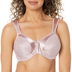 Bali Women's Satin Tracings Minimizer Underwire Bra, Rosewood,42 D US