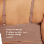 SPANX SPANXsmooth EcoCare Seamless Shaping Longline Bralette - Comfortable Everyday Bralette - Women's Bra with No Underwire - Cafe Au Lait - Medium
