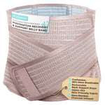 MOOIMOM Coolweave Postpartum Belly Band for C-Section Recovery Belt, Breathable Maternity Abdominal Binder with Ergonomic Back Support, Adjustable Belly Wrap for Post Surgery Waist & Core Support