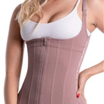 Sonryse O24ZL Fajas Colombianas Reductoras y Moldeadoras Compression Vest Shaper Tummy Tuck Shaper Girdle for Women Cocoa 3X-Large