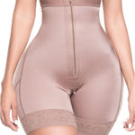 Sonryse TR73ZF High Waisted Shorts FUPA Control Shapewear for Women Chores Fajas Colombianas Reductoras y Moldeadoras para Mujer Cocoa S