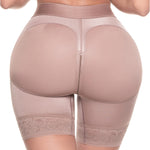 Sonryse TR70ZF High Waisted Shapewear Shorts Girdle Tummy Control for Women Calzones Fajas Colombianas Reductoras y Moldeadoras para Mujer Mocha XS
