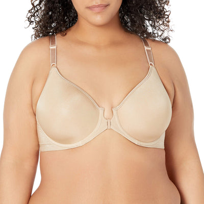 Bali Women's Comfort Revolution Front-Close Shaping Underwire Bra, Nude,38C