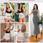 Nebility Shapewear for Women Tummy Control Bodysuit Faja Body Shaper Waist Trainer Snatched Corset Body Suit (XX-Large,White)