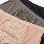 Warner's womens Blissful Benefits By Warner's Tummy Smoothing Brief Panties Multipack Underwear, Stone/Toasted Almond/Black, X-Large US